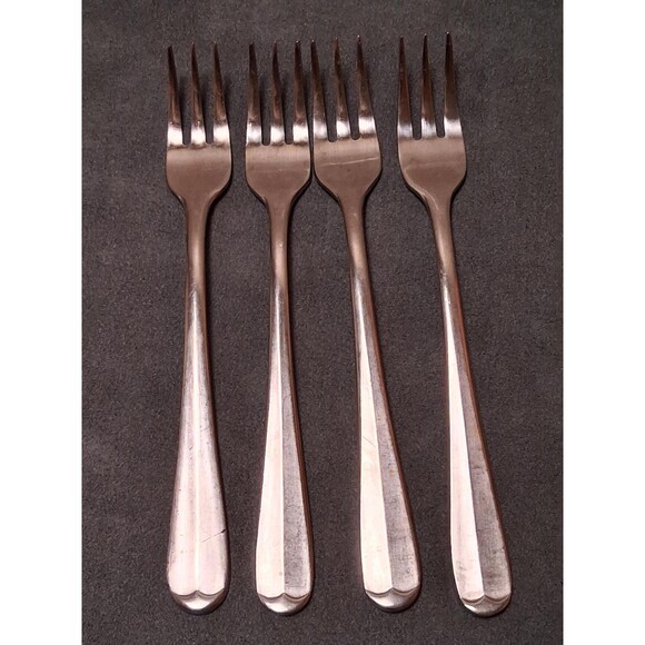 Crossroads Flatware 4 Seafood Cocktail Forks CKQ1 Pattern - Picture 1 of 3